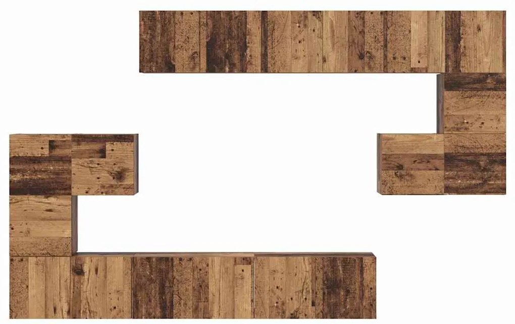 Conjunto de móvel de TV com prateleira Outros com armazenamento 10 pcs
