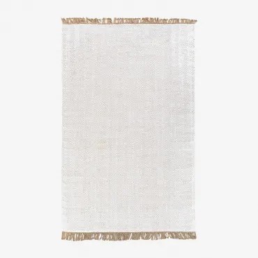 Alfombra De Exterior Retangular 200x300 Cm Em Polietileno E Juta Maxandra Cores Naturais - Sklum