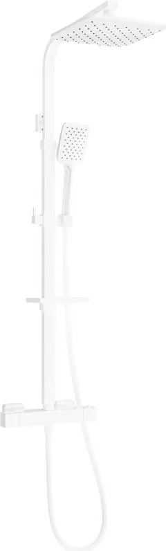 Mexen CQ62 conjunto de chuveiro externo com chuveiro de teto e torneira termostática, branco - 772506295-20