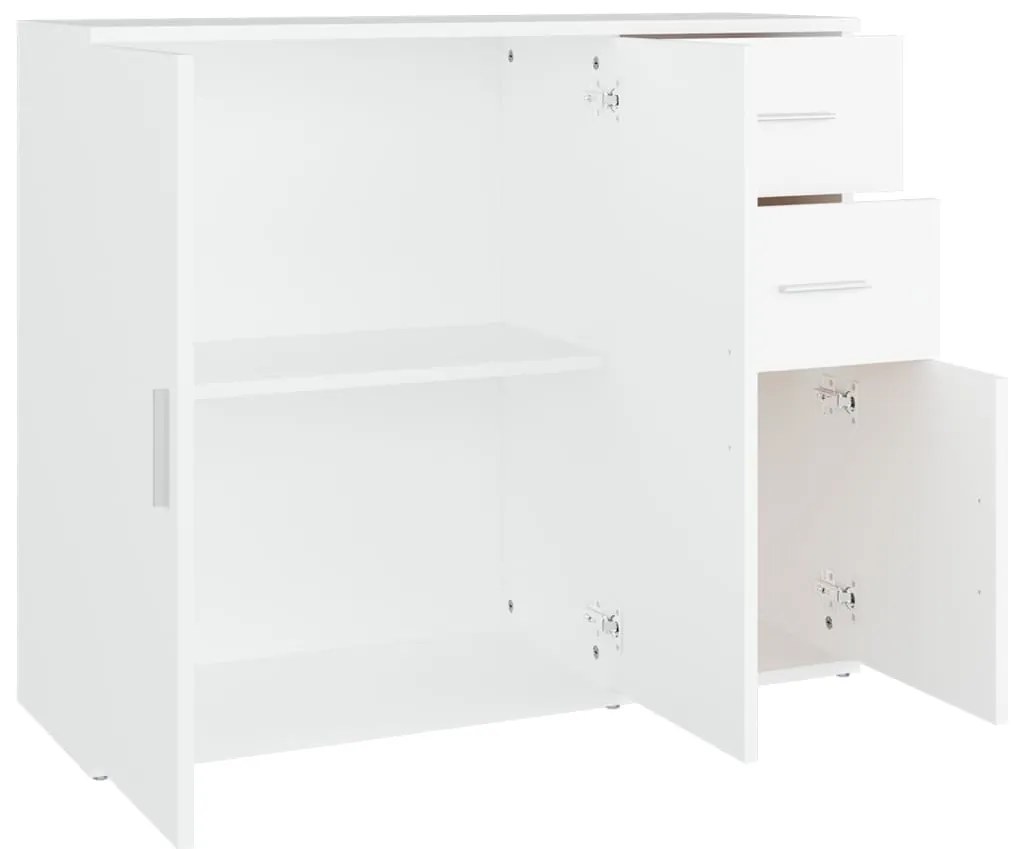 Aparador 91x29,5x75 cm derivados de madeira branco
