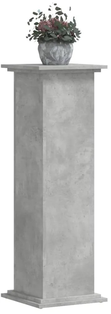 Suporte p/ plantas 33x33x100 cm derivados madeira cinza cimento