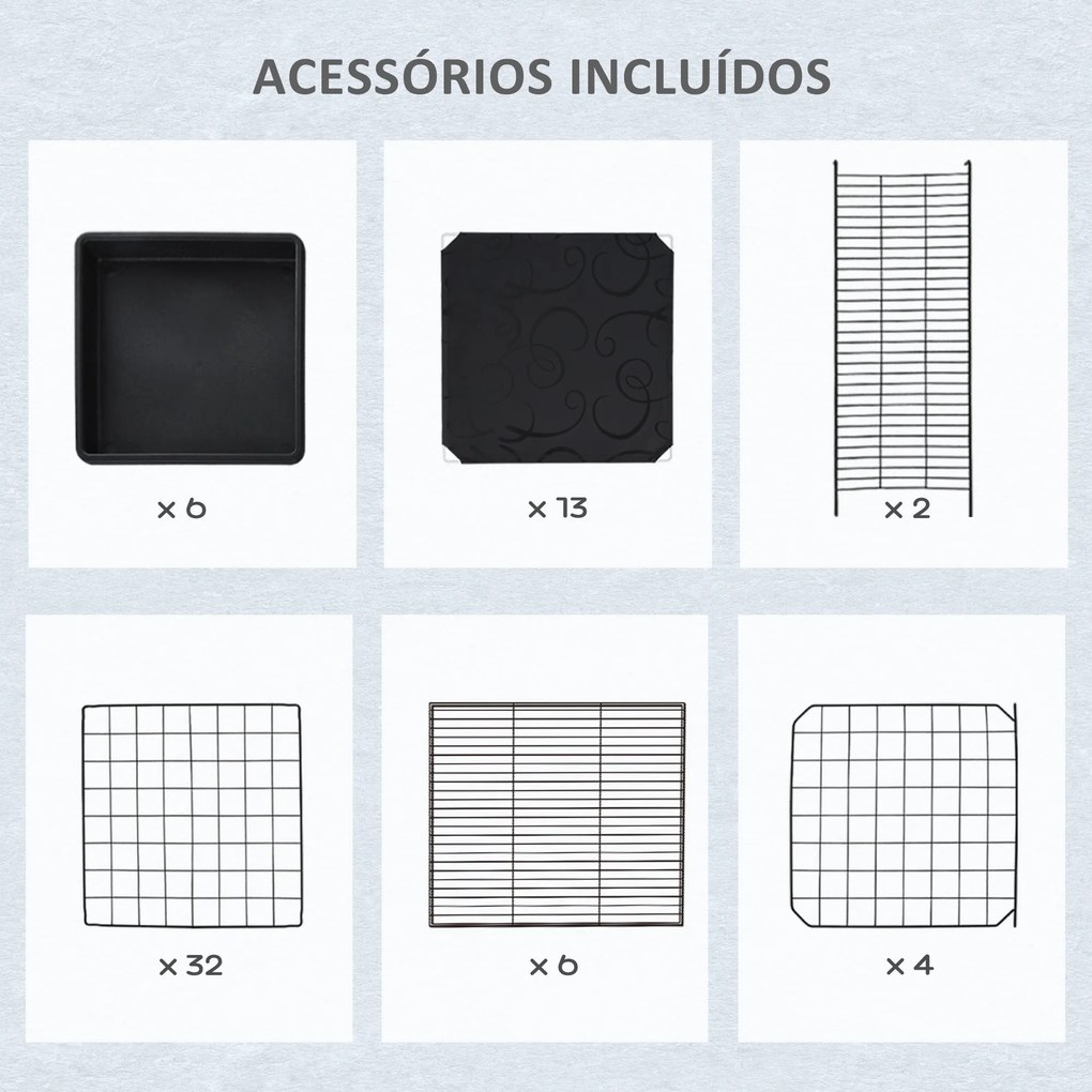 Recinto Metálico para Animais de Estimação DIY Recinto para Pequenos A