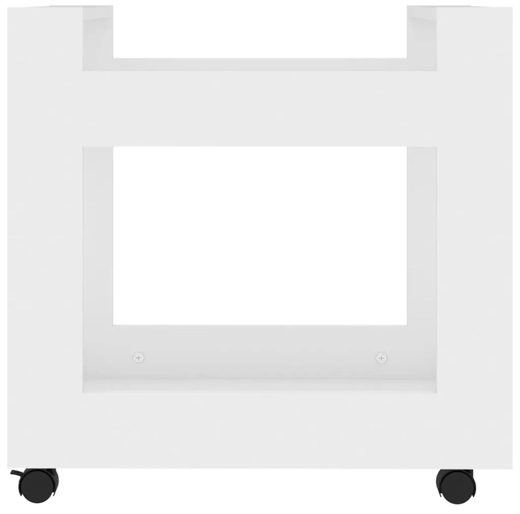 Trólei de secretária 60x45x60 cm derivados de madeira branco