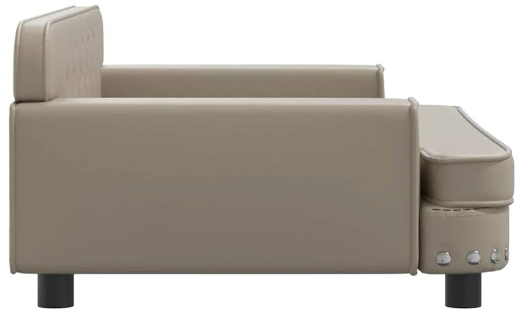 Sofá infantil 90x53x30 cm couro artificial cappuccino
