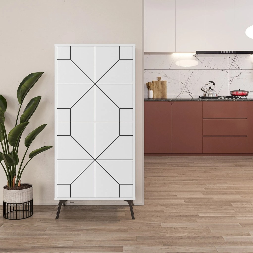 Armário Multiusos Dune – Branco – 62,6 cm x 136 cm x 35,6 cm