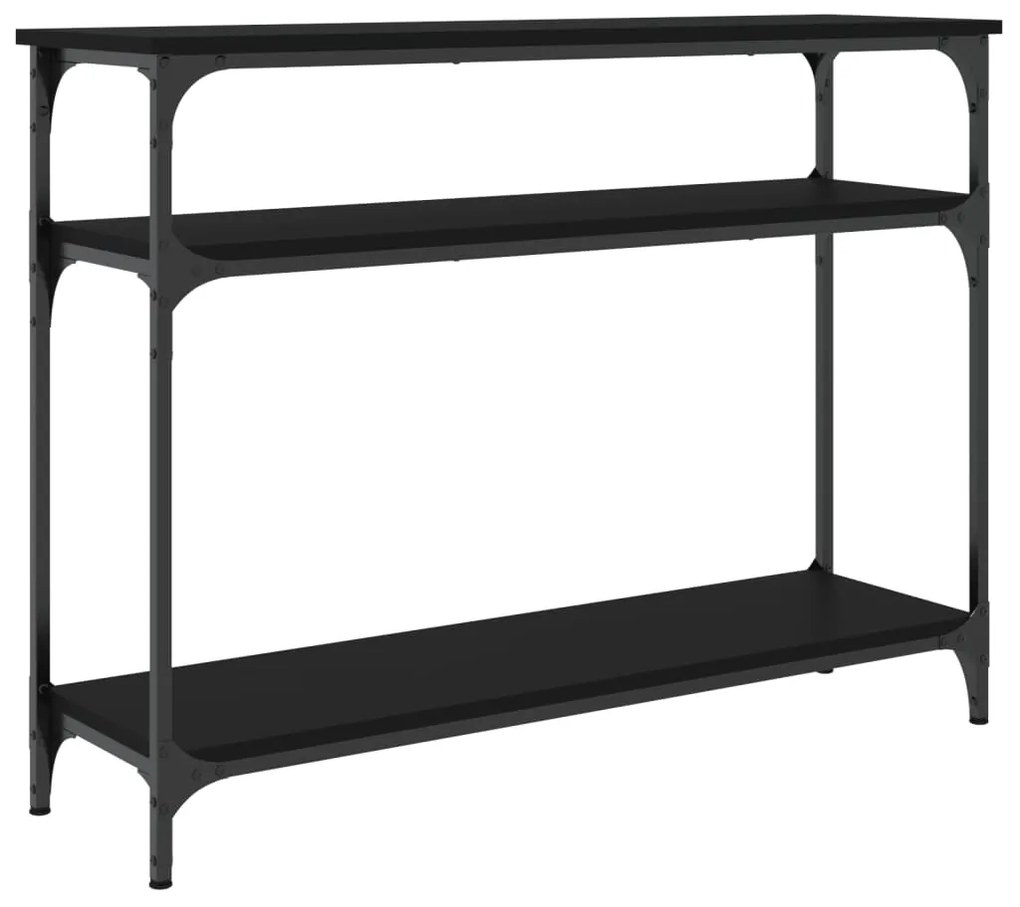 Mesa consola 100x29x75 cm derivados de madeira preto