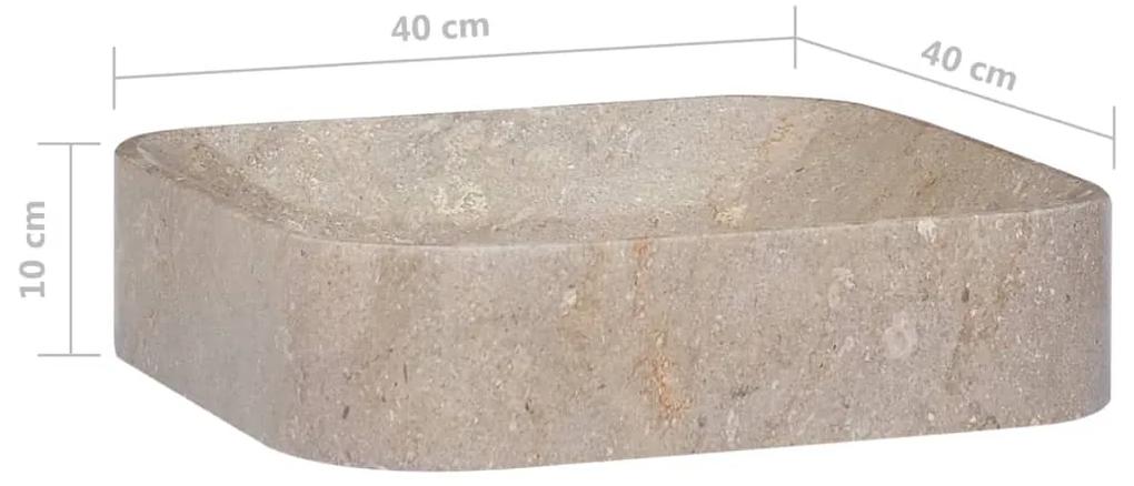 Lavatório 40x40x10 cm mármore cinzento