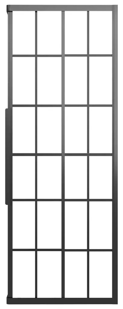 Cabine de duche ESG opaco 80x80x180 cm preto