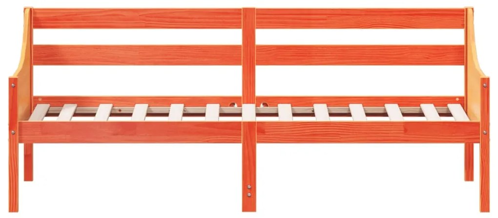 Sofá-cama sem colchão 90x190 cm pinho maciço castanho-mel