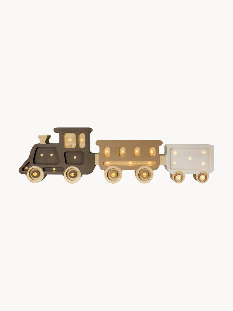 Candeeiro LED para crianças artesanal regulável com temporizador e comando Train