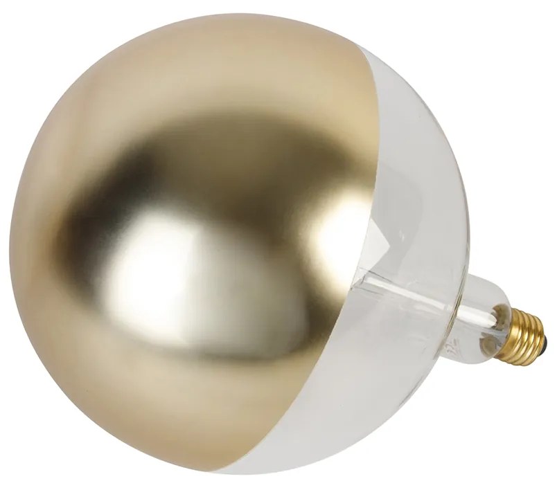 Lâmpada LED regulável E27 G200 Espelho Dourado 6W 360lm 1800K
