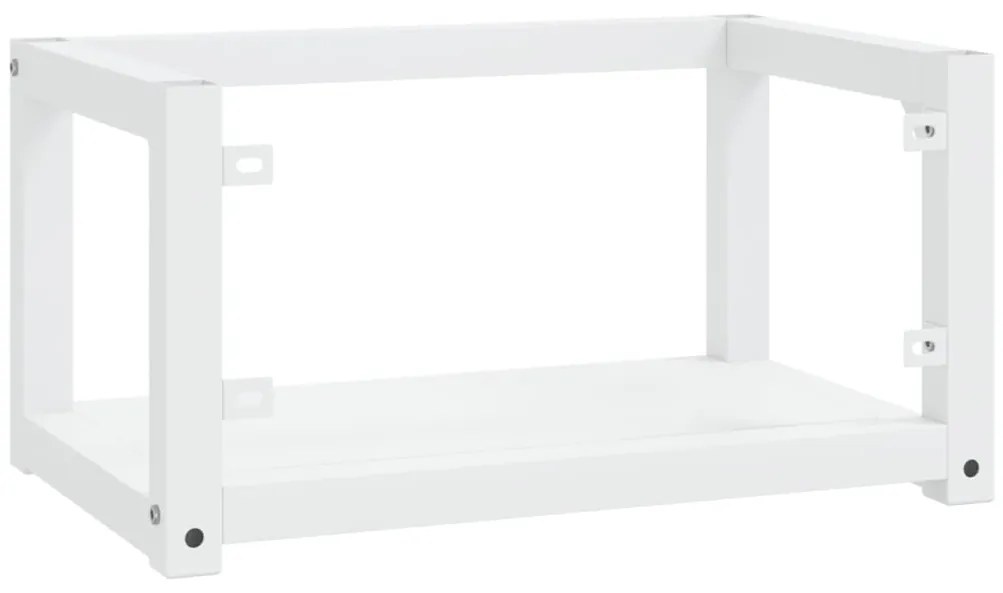 Estrutura de parede p/ lavatório ferro 59x38x31 cm branco