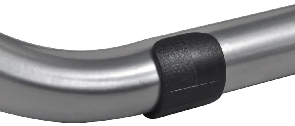 Cadeiras de jantar dobráveis 6 pcs couro artificial e aço preto
