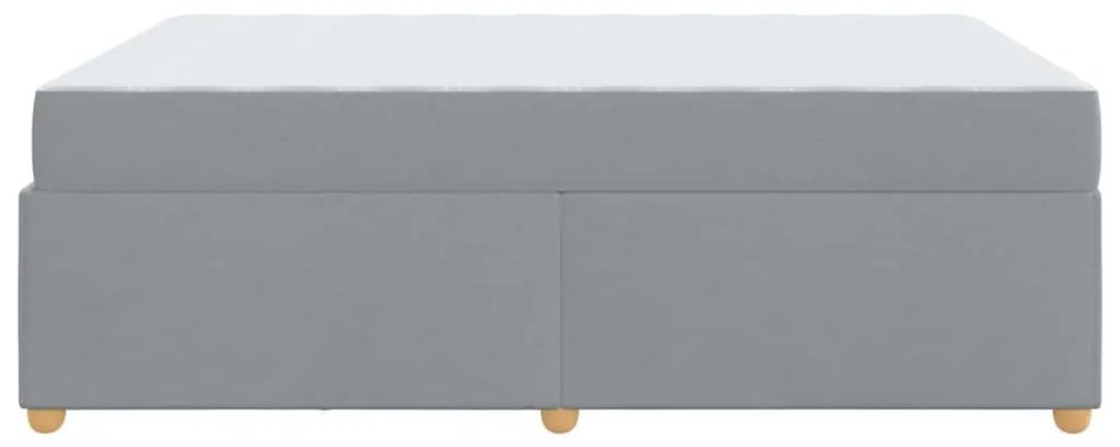 Estrutura de cama com colchão Cinzento-claro 140 x 200 cm