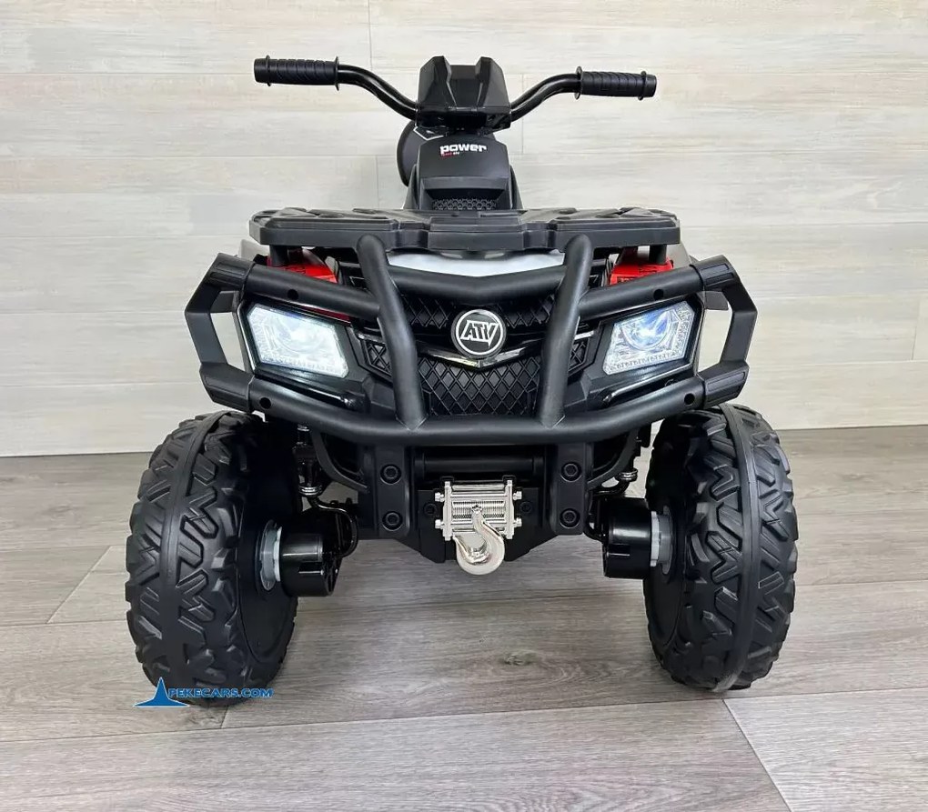 Moto 4 Eléctrica para crianças XT-SPEED 24V, 4x4, Rodas de borracha, Assento em couro sintético Branca