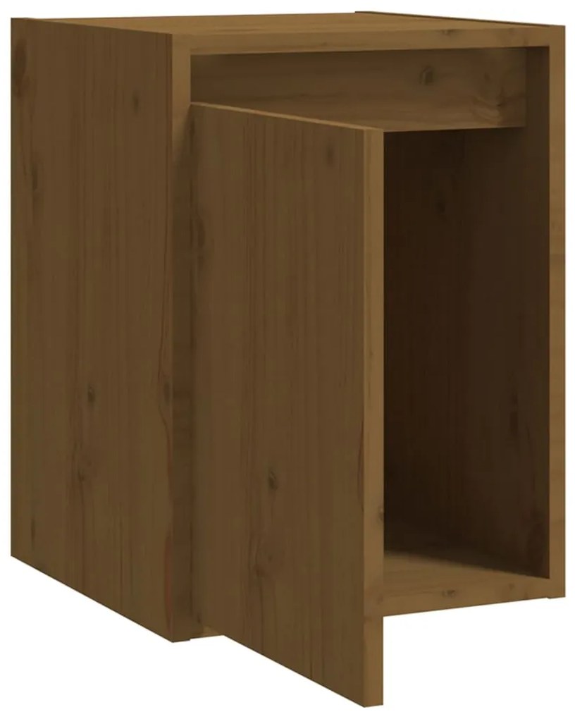Armários de parede 2 pcs 30x30x40 cm pinho maciço castanho mel