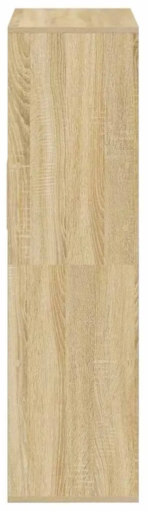 Estante cor carvalho 66x31x112 cm derivados de madeira