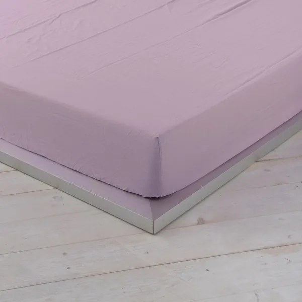 Lençol de Baixo Ajustável Naturals Lilás Cama de 135 (135 X 200 cm)