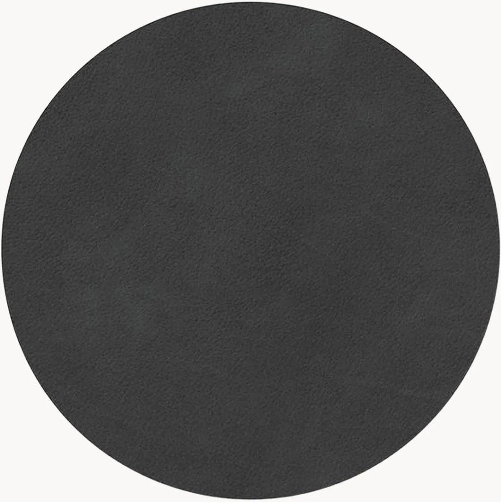 Bases para copos redondas em pele Nupo, conjunto de 2