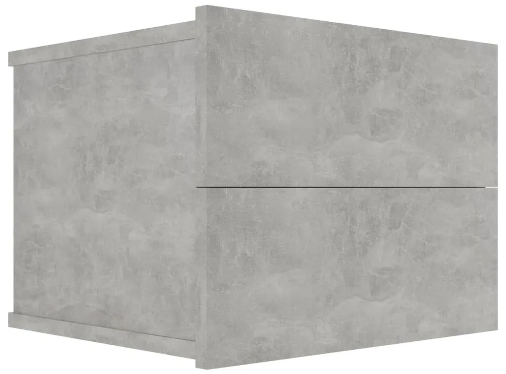 Mesas de cabeceira 2 pcs 40x30x30 cm derivados madeira cinzento