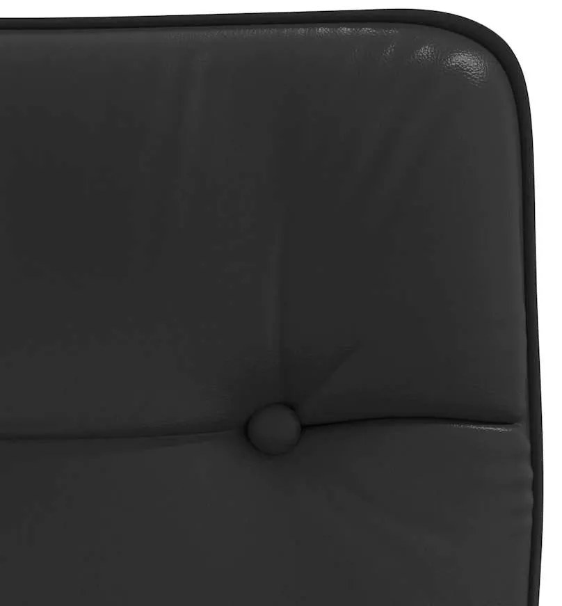 Cadeiras de jantar 2 pcs couro artificial preto