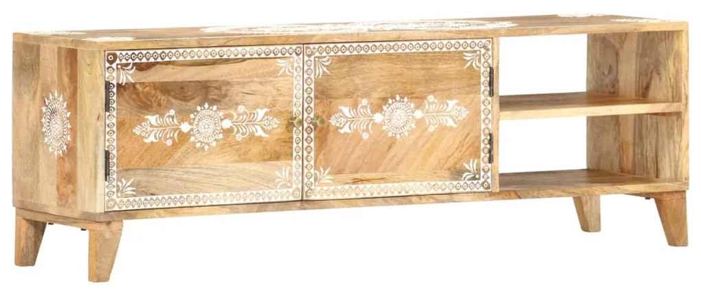 vidaXL Móvel de TV 120x30x40 cm madeira de mangueira maciça