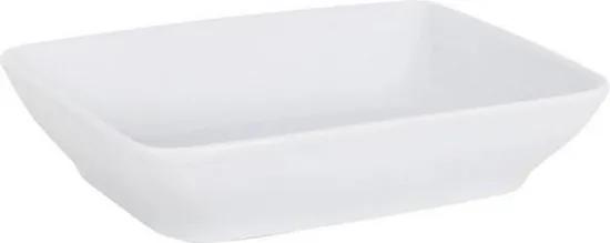 Tigela Lebon Retangular Porcelana Branco (16 x 12 x 3,5 cm)