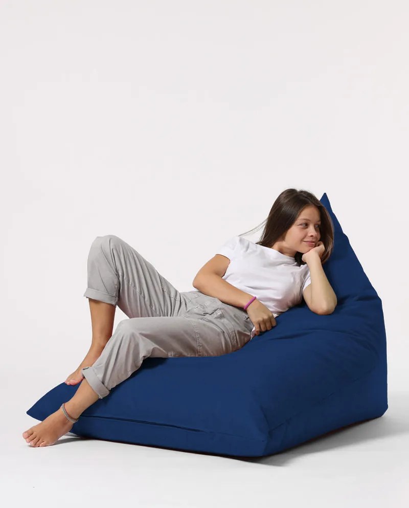 Pufe de Jardim Pyramid Big Bed – Azul Escuro – 145x35x90 cm | Tribo Ho