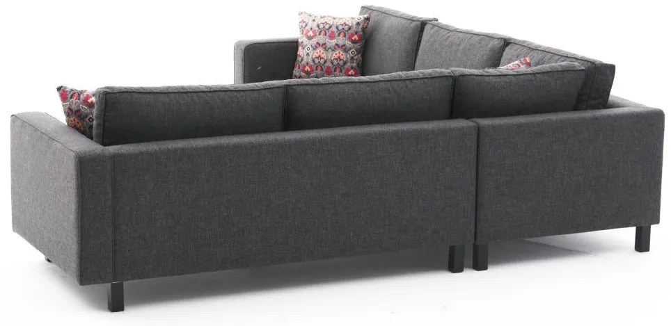 Sofá de Canto Kale – Antracite – 258x83x258 cm