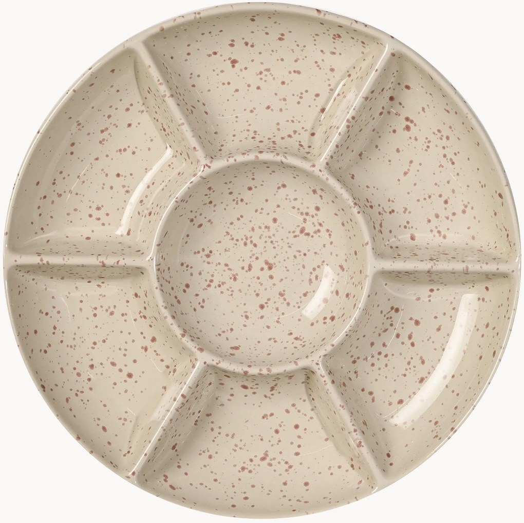 Prato de servir em cerâmica artesanal Ditte