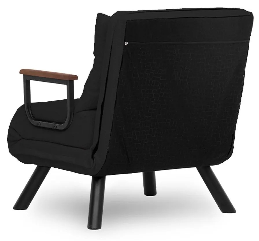 Sofá-cama de 1 lugar Sando – Cinzento Escuro – 175x60 cm