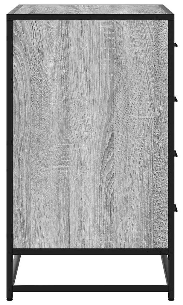 Cómoda com 4 Gavetas - 70x41x70 cm deriv. madeira - cinzento sonoma