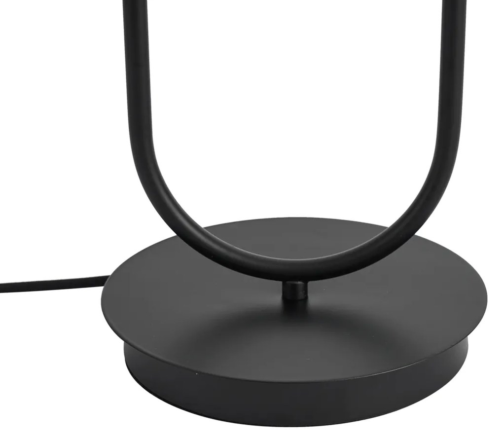 Candeeiro de Mesa Art Deco Preto 2-Luzes - Tuning Art Deco