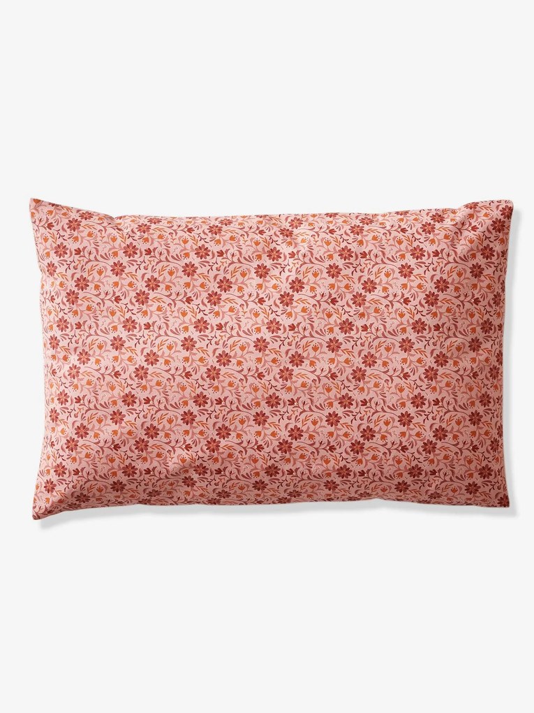 Fronha de almofada para bebé, Happy Bohème rosa medio estampado