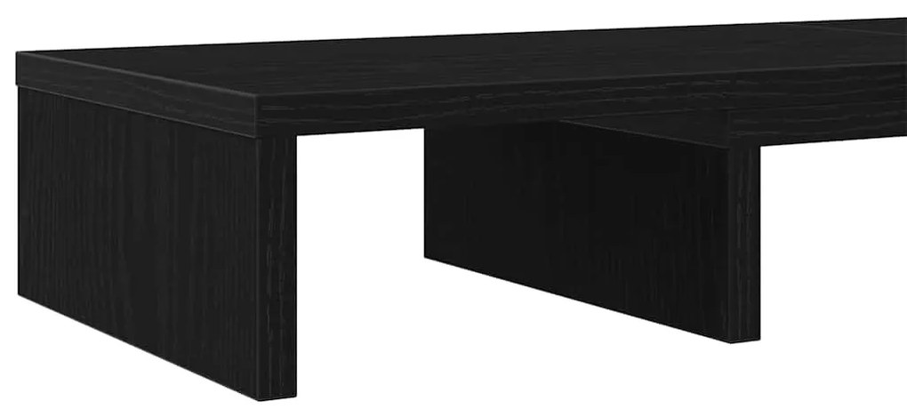 Suporte p/ monitor ajustável 80x24x10,5 cm carvalho preto