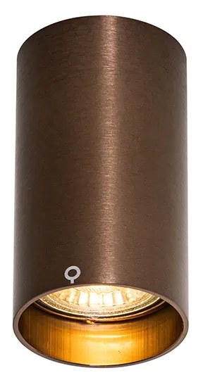 Moderne spot donkerbrons 5,5 cm - Tuba Moderno