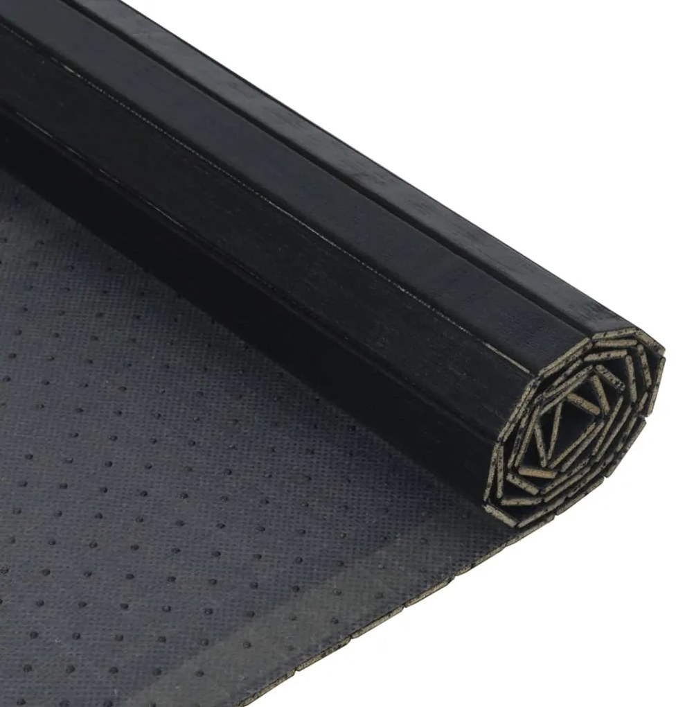 Tapete retangular 60x300 cm bambu preto