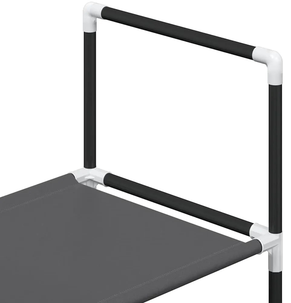 Sapateira 4 camadas 44x28x77 cm tecido não tecido preto