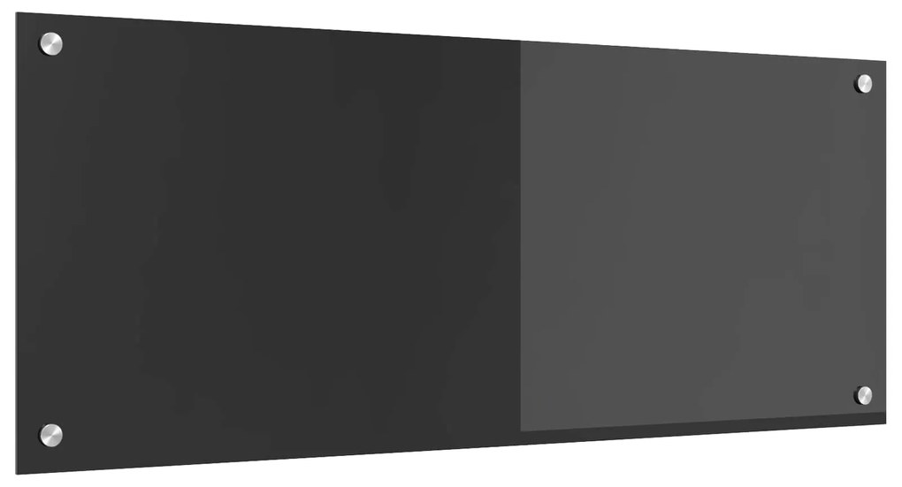 vidaXL Proteção de Cozinha Cinza Escuro 100 x 40 cm vidro temperado