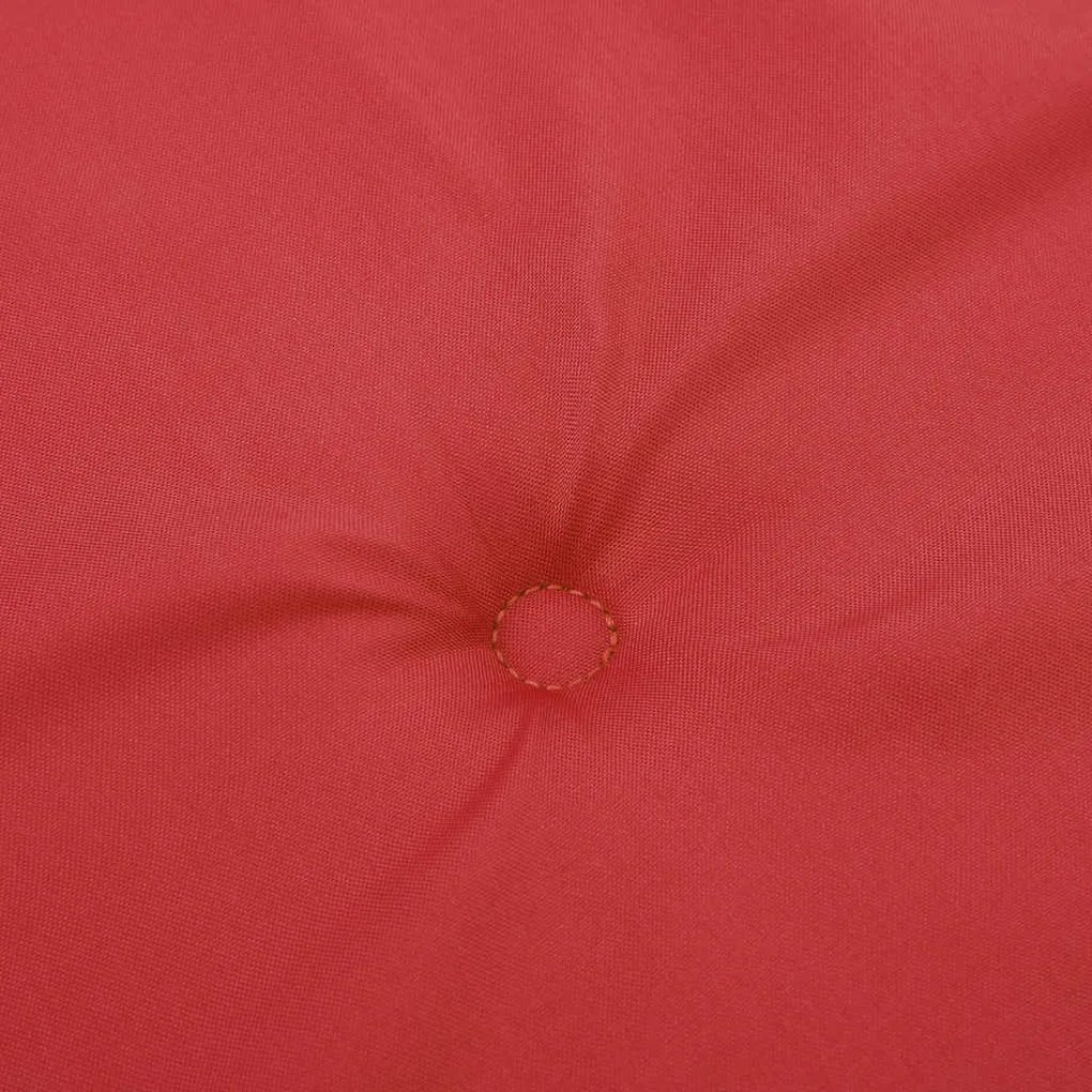 Almofadão p/ banco de jardim 200x50x4 cm tecido vermelho