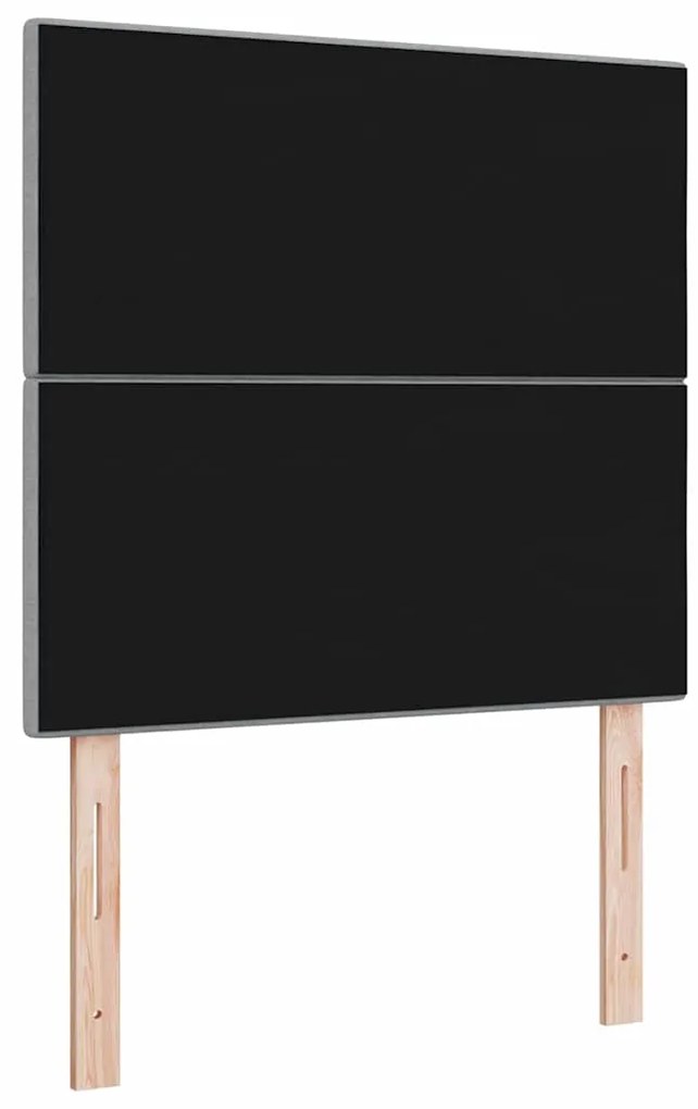 Cabeceira LED Cinza Claro 80 cm Têxtil