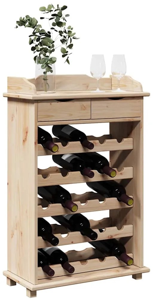Acessório para Vinho vidaXL 90x60x30 cm Madeira Sólida de Pinho