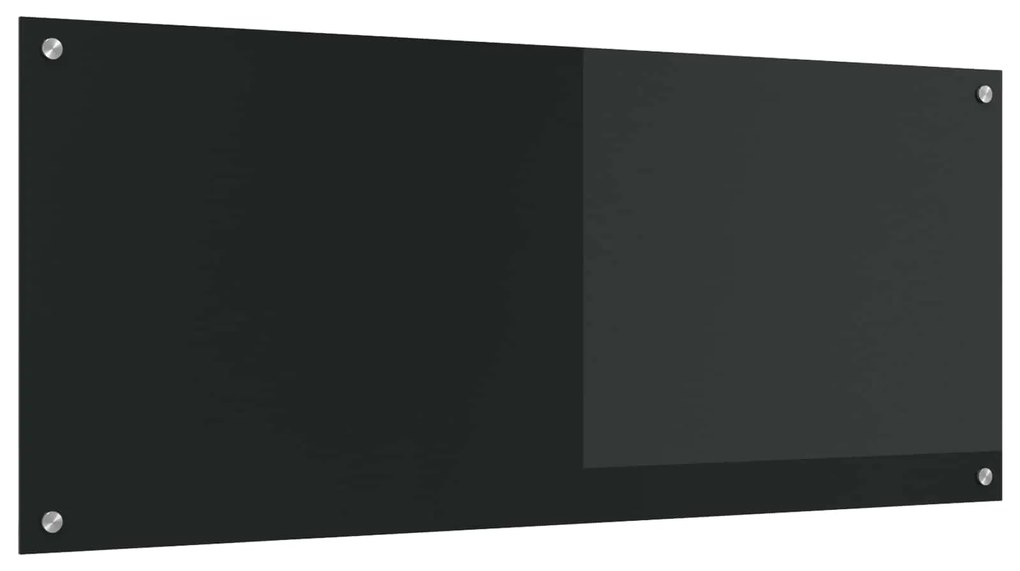 vidaXL Proteção de Cozinha Preto 120 x 50 cm vidro temperado