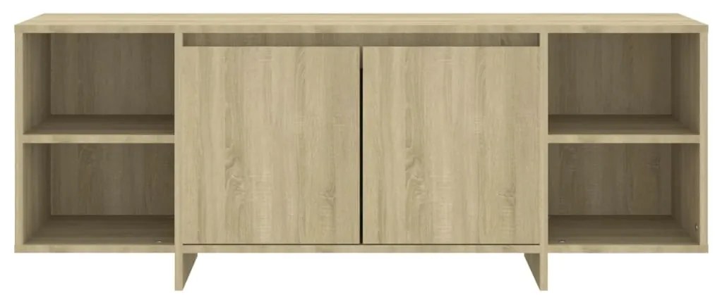 Móvel de TV 130x35x50 cm aglomerado cor carvalho sonoma