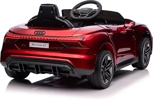 Carro elétrico para crianças Audi RS e-tron GT 12V com Pneus de borracha Vermelho