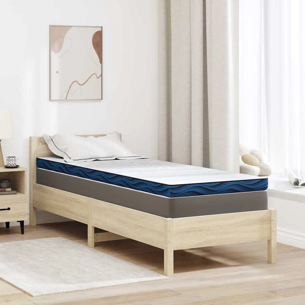 vidaXL Protetores de Colchão Branco e Azul 80 x 200 cm
