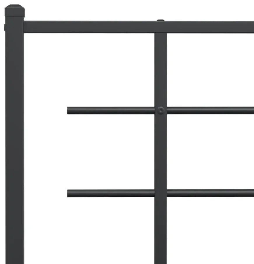 Cabeceira de cama 150 cm metal preto