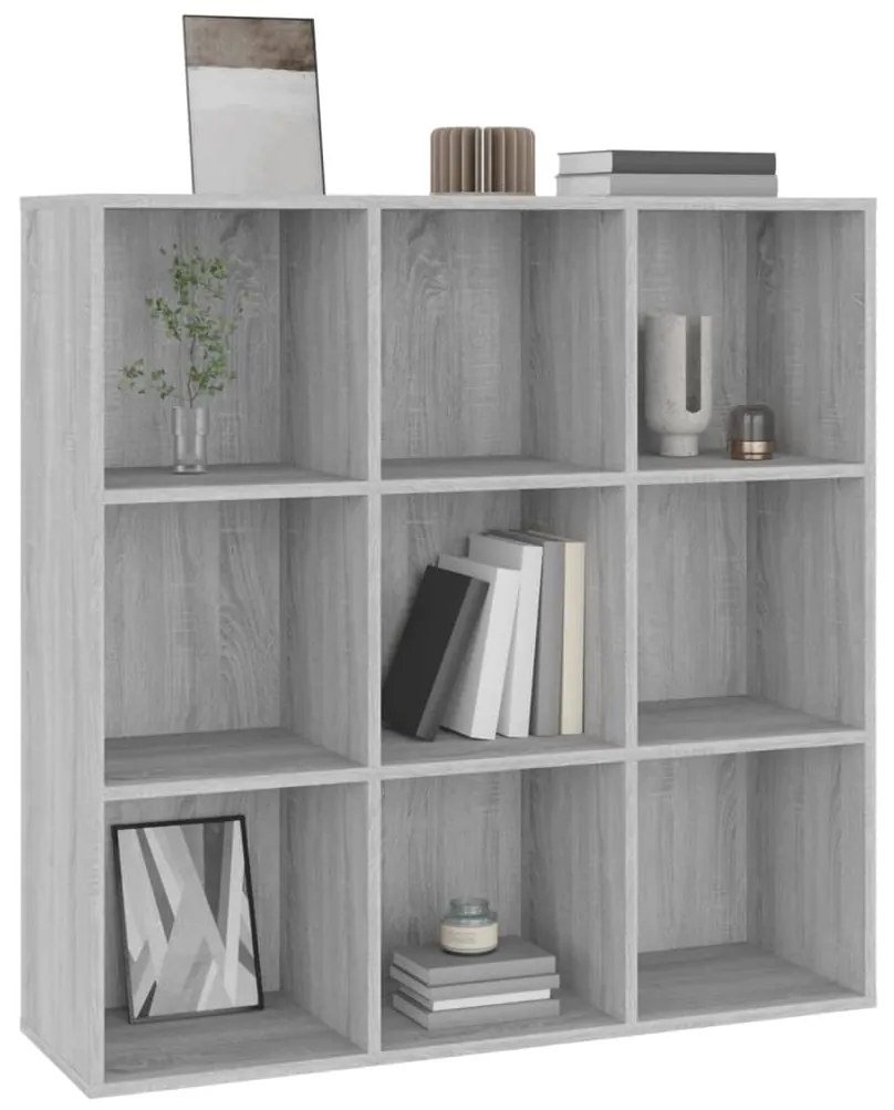 Estante 98x29x97,5 cm cor cinzento sonoma