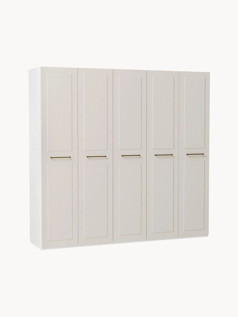 Roupeiro modular com portas articuladas Charlotte, L 250 cm, vários tamanhos