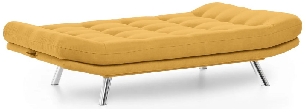 Sofá-Cama de 3 Lugares Misa – Mostarda – 200 cm